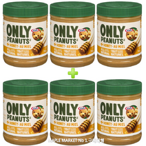 크래프트 피넛 버터 천연 땅콩 꿀 첨가 750g Kraft Only Peanuts All Natural Peanut Butter with Honey 750g, 6통