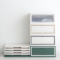 올리빙 올리 폴드 수납 서랍장 650 1단, 색상:화이트베이지, 단품