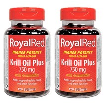 Webber Naturals 웨버네츄럴 캐나다 로얄레드 크릴오일 750mg 120정, 404g, 2병