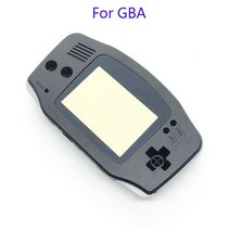 대신물산마켓 간지 게임 보이 어드밴스 GBA 콘솔용 하우징 셸 케이스 커버 + 스크린 렌즈 프로텍터 스틱 라, 한개옵션1, 05 7 Black