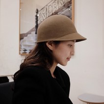 마렌느 심플 베이직 승마모자 울모자