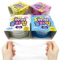 [문구조아] 아모스 아이슬라임 300g 클레이 슬라임 만들기 재료 하늘, 5개