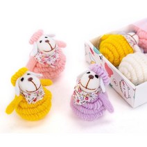 [개냥집사] 고양이 양모볼 캣닢양모인형세트 고양이장난감