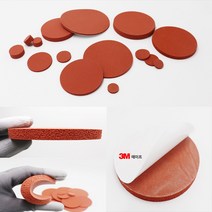 HSW 원형 발포실리콘판 원형 발포실리콘고무판 [적벽돌색] 두께1.5mm~6mm, 5mm(T), 800mm*1개, 적벽돌색