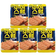 CJ 스팸 클래식 싱글 80g, 5개