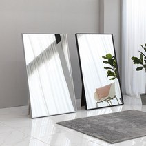 와이드스탠딩 전신 사각거울 거실 카페 모던 인테리어, 블랙