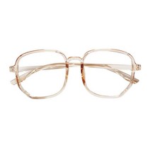 브라운 반투명 패션 쌩얼 안경테 알없는안경 뿔테 남자안경테