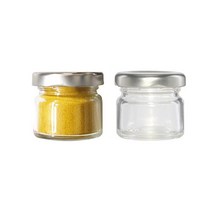 미니유리병 미니원형25 1개 25ml 유리병, 흰색마개