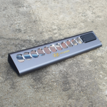 믿추 차량용 메탈 주차번호판 전화번호판 알림판 그레이, 현대, 현대