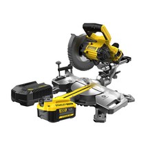 스탠리 20V 185mm 충전 슬라이딩 각도절단기 배터리 2개세트 목재절단, SCM701M2K, 2개