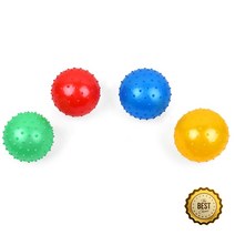 돌기 탱탱볼 유아 소근육교구 촉각볼 스포츠볼 놀이방 촉감 감각발달완구, 옐로우