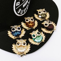 블링 큐빅 부엉이 골프 볼 마커 마킹 골프악세사리 선물, 스카이블루