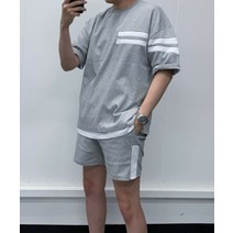 덴버 여름츄리닝세트 남자트레이닝복 반팔 반바지세트