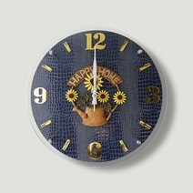 돈들어오는 해바라기 블루 거실 무소음 벽시계, 리코 본상품선택