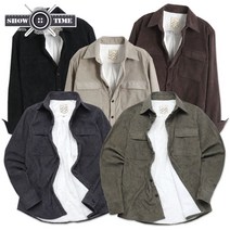 DN양털골덴남방 남자 남성 빅사이즈 M~4XL 코듀로이 겨울 셔츠