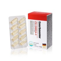 에너부스터 알티지오메가3 1000mg x 30캡슐 3박스 구매시 1박스 더 증정 6박스 구매시 3박스 더 증정, 3박스 + 1박스 증정
