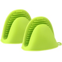 후루루 실리콘 냄비 손잡이 장갑 2개입 10cm x 8cm, 그린, 2개