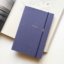 제로웨이스트 종이 가죽 커버 만년형 다이어리 / 면파우치 포함, 브라운
