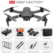 드론 카메라 전문 항공4drc v4 rc drone 4k wifi live video, 협력사, 1080p-3배터리