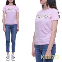 [겐조] 여성 플라워 로고 반팔 티셔츠 (2TS721_990_32_18S)