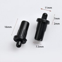 건축자재 스프링 장착 교체 핀 도어 셔터 루버 수리 유지 보수 볼트 10 개, 01 ABS Black 10pcs