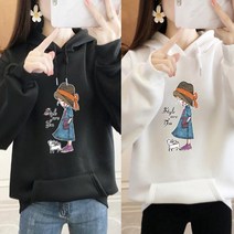 동자언니 bebedi 여성용 헬리아 프린팅 후드티 2개