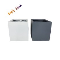 마블화분 가벼운 화분 경량화분 관엽화분 정사각화분 사각화분 MB-007 케이스스탁, 회색