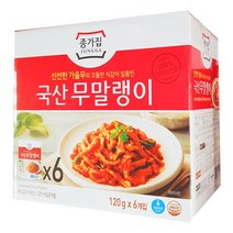 종가집 국산 무말랭이 120g x 6, 아이스팩+일반박스