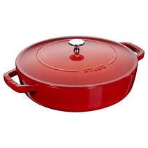 STAUB 전골 주철냄비 Chistera 24cm 2.4L 체리레드, 기본, 기본