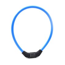 로코스마트_와이어락11x600(비번4자리) 자전거자물쇠 자전거체인+LCPO, 좋아★파랑