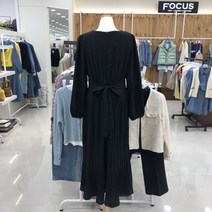 포커스 허리 리본 플리츠 원피스 FS2A7OP00700