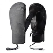 스키 장갑 방수 및 방풍 스노우 보드 장갑 야외 스노우 모빌 스포츠 스키 스노우 글러브, grey