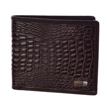 니콜밀러 남성 악어 무늬 천연 소가죽 반지갑