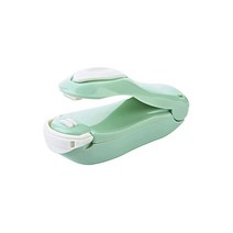 미니 히트 백 Packag 실러 휴대용 비닐 봉투 클립 씰링 기계 핸드 헬드 식품 저장 스낵 인감 도구 주방 악세사리, 녹색, 하나