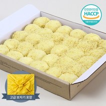 보자기포장 카스테라 가루 입힌 크림찹쌀떡 1.5kg50gX30개, 없음