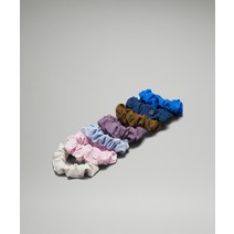 미국 룰루레몬 LULULEMON 207814 업리프팅 스크런치 7팩 - 올스파이스/피치 블루/파이프 드림 블루/블루 리넨/메도우스위트 핑크/퍼플 애쉬/본, Allspice/Pitch Blue/Pipe Dream