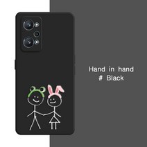 Realme GT 2 3 Pro Explorer Master Neo Flash 5G 실리콘 커버 GT2 GT3 2T 3T Neo2 Neo3 용 3D 인쇄 귀여운 전화 케이스, [06] Realme GT2, [01] Hand Black