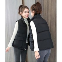 여자 겨울 따뜻한 이너 하이넥 투 포켓 패딩 조끼 여성 롱 남자 패딩 커플 숏 남성 얇은 여자