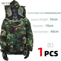 muciakie 양봉 보호 자켓 farmkeeping smock suit beekeeping with hat equipment suit cotton blend veil 통기성 드레