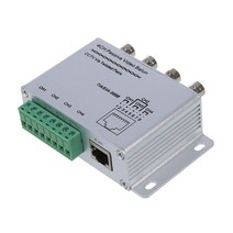 UTP 4 채널 수동 비디오 Balun Transceiver., 하나, 보여진 바와 같이