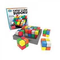 ThinkFun 컬러 큐브 스도쿠 - 8세 이상 숫자 대신 색상을 사용하는 스도쿠의 재미있고 수상 경력이 있는 버전
