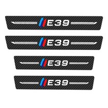 BMW E39 로고용 스크래치 방지 문턱 보호기 탄소 섬유 스타일린 자동차 액세서리 임계 값 4 개입, [01] 4pcs E39