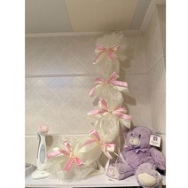 이쁜 레이스 리본 에어컨 가스 배관 커버 파이프 끈 덮개 가리개, 5. 90cm