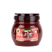 하회마을 대감집 고추장 2kg 자연발효기법 적당히 매운맛 떡뽁기 태양초 가정용 캠핑용
