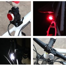 자전거 led 크리스탈 안전 후미등+ 자전거벨 사이클 남성라이더 mtb, 1개