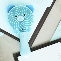 곰돌이 핸디형 선풍기 블루 미니선풍기 휴대용선풍기, 제품선택:곰돌이선풍기|색상선택:블루
