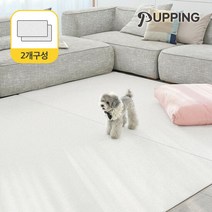 [2개구성] 퍼핑 펫매트 러그타입 모던디자인 L (240X140X0.6cm), 상품선택:2개구성 펫매트 러그 린넨베이지 L
