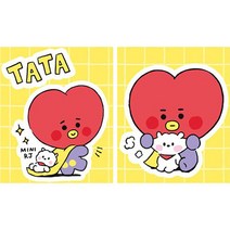 BT21 버디 타타 (2종) 데코스티커 보석십자수 9.5x11, 단품