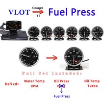 자동차 게이지Defi Advance A1 링크 시스템 데이지 체인 자동 게이지 ZD + 6 볼트 수온 오일 온도 프레스, 08 A1-Volt-Fuel Press
