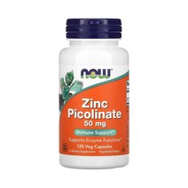 Now Foods 나우푸드 아연 Zinc Picolinate 50 mg 베지캡슐 120정